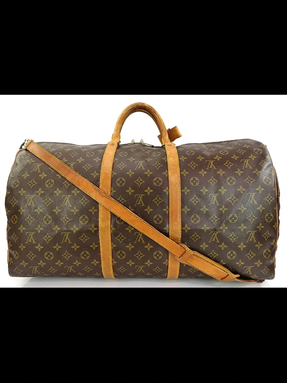 Louis Vuitton Brown Monogram Keepall Weekend Bag